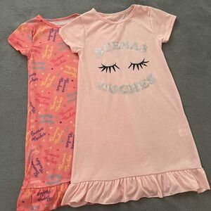 Girls' Pink and Coral Nightgowns
